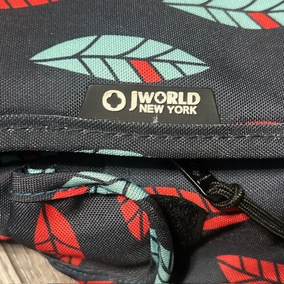 J WORLD New York Large 15" Messenger Laptop Bag MINT! Leaves - Picture 3 of 8